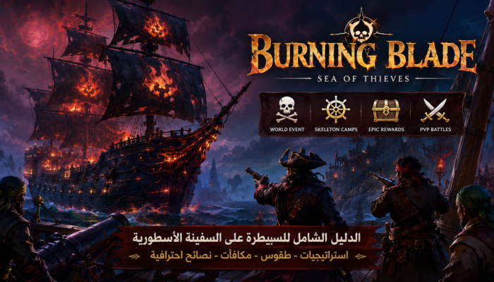 دليل Burning Blade في Sea of Thieves: كيفية السيطرة على السفينة الأسطورية وتحقيق أكبر المكافآت