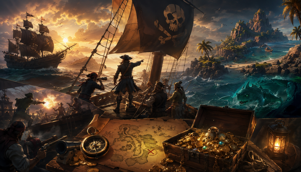 دليلك الشامل للعبة Sea of Thieves: كيف تصبح أسطورة القراصنة في البحار المفتوحة؟