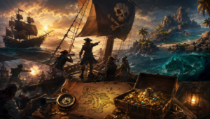دليلك الشامل للعبة Sea of Thieves: كيف تصبح أسطورة القراصنة في البحار المفتوحة؟