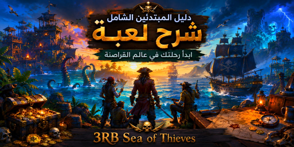 شرح لعبة Sea of Thieves للمبتدئين (2026) | الدليل الشامل من الصفر حتى الاحتراف