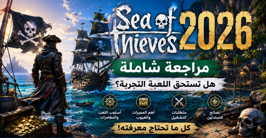 ما هي لعبة Sea of Thieves؟ عالم مفتوح مليء بالمغامرات والمعارك البحرية في 2026