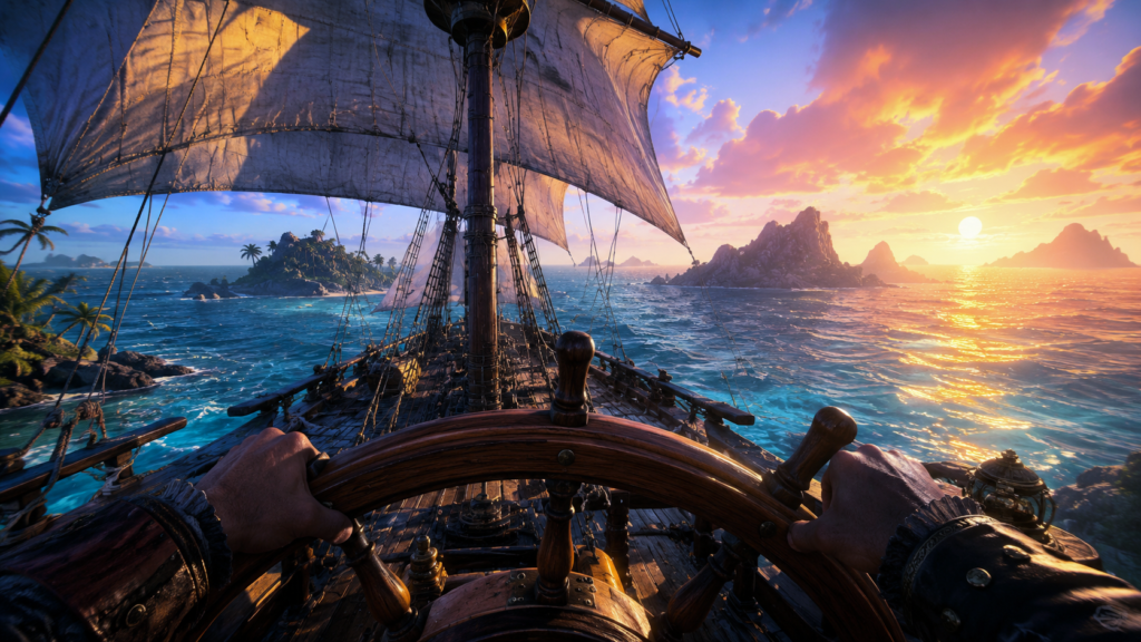 احتراف قيادة السفن في Sea of Thieves