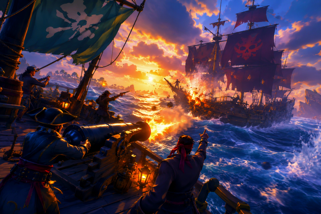 استراتيجيات قتال السفن Sea of Thieves PvP